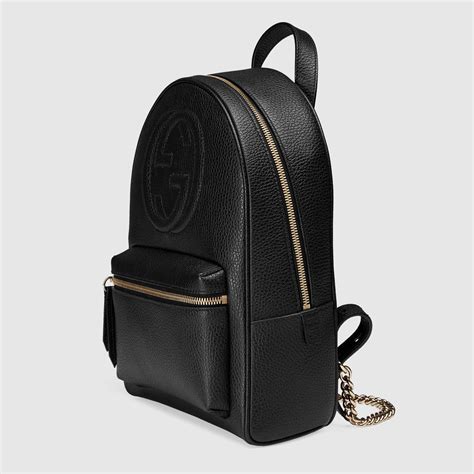 gucci backpack 223705|Gucci Interlocking G Soho Backpack 223705 Black Leather.